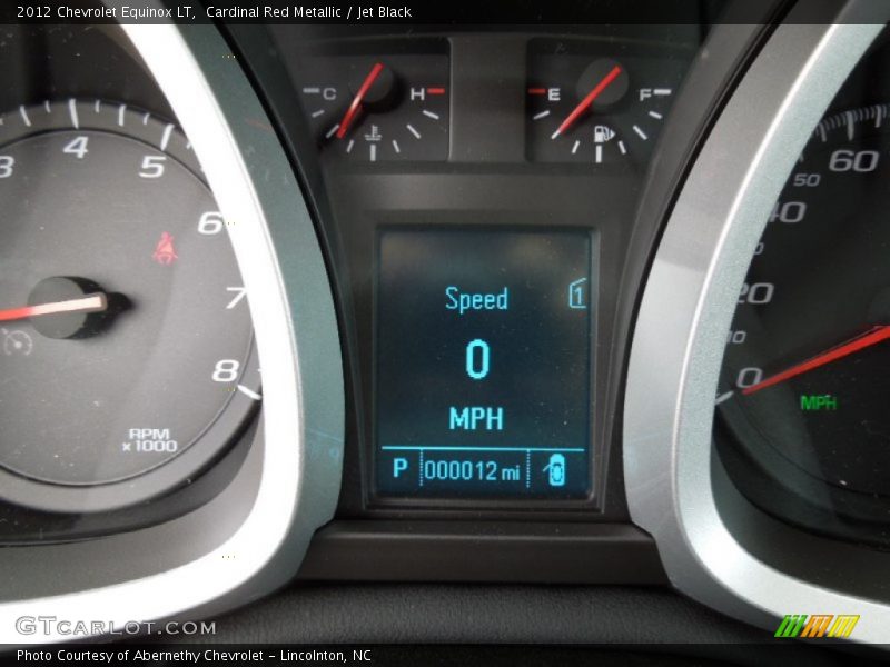 Cardinal Red Metallic / Jet Black 2012 Chevrolet Equinox LT