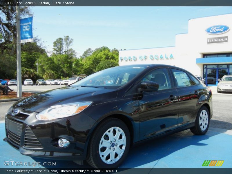 Black / Stone 2012 Ford Focus SE Sedan