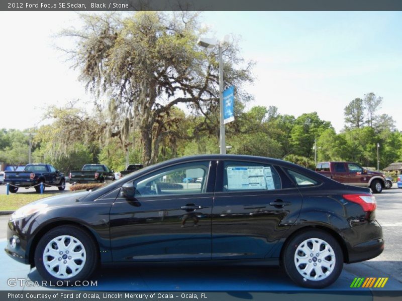 Black / Stone 2012 Ford Focus SE Sedan