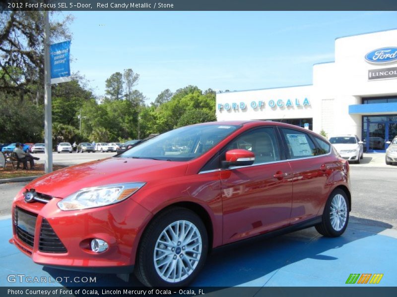 Red Candy Metallic / Stone 2012 Ford Focus SEL 5-Door