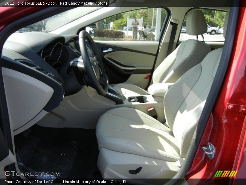 Red Candy Metallic / Stone 2012 Ford Focus SEL 5-Door