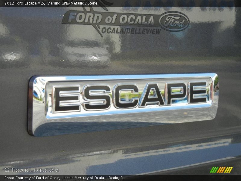 Sterling Gray Metallic / Stone 2012 Ford Escape XLS