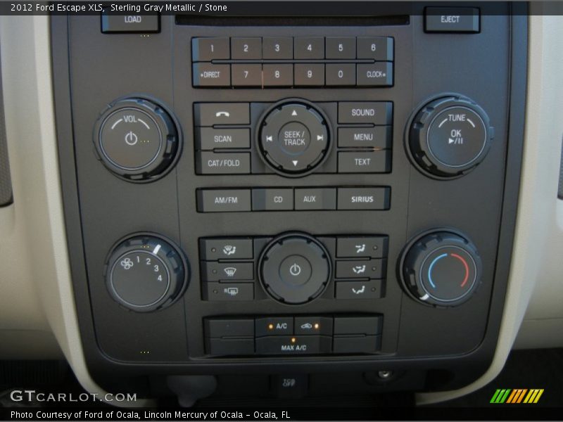 Controls of 2012 Escape XLS