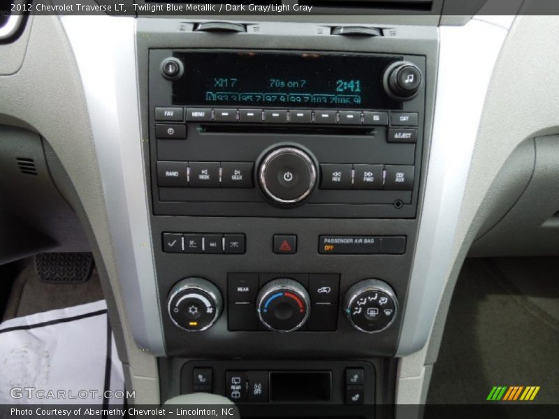 Twilight Blue Metallic / Dark Gray/Light Gray 2012 Chevrolet Traverse LT
