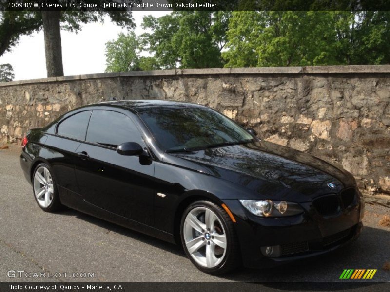 Jet Black / Saddle Brown Dakota Leather 2009 BMW 3 Series 335i Coupe