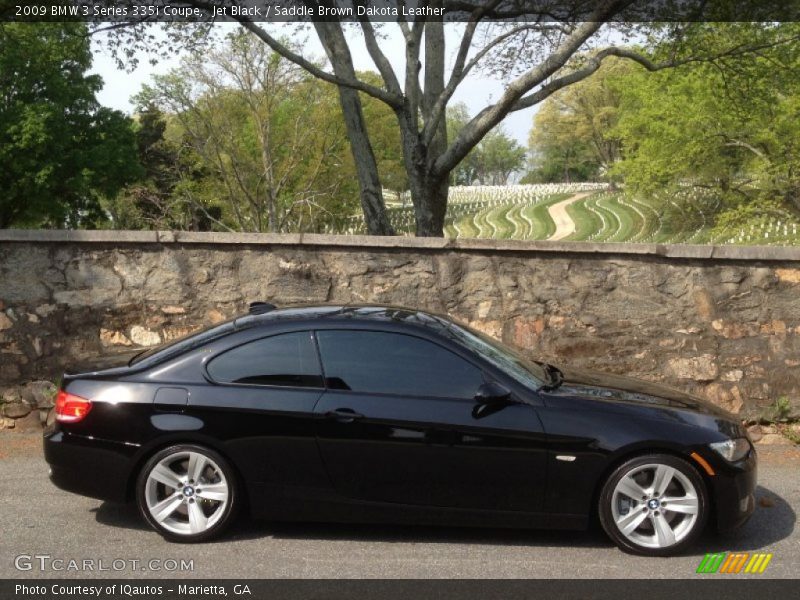 Jet Black / Saddle Brown Dakota Leather 2009 BMW 3 Series 335i Coupe