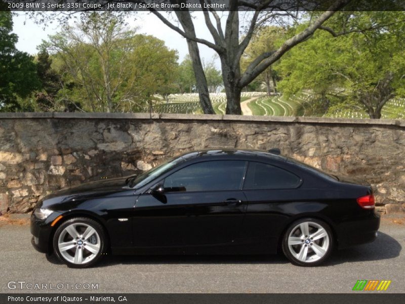 Jet Black / Saddle Brown Dakota Leather 2009 BMW 3 Series 335i Coupe