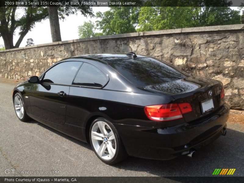 Jet Black / Saddle Brown Dakota Leather 2009 BMW 3 Series 335i Coupe
