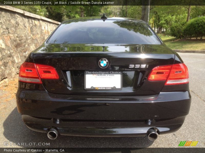 Jet Black / Saddle Brown Dakota Leather 2009 BMW 3 Series 335i Coupe
