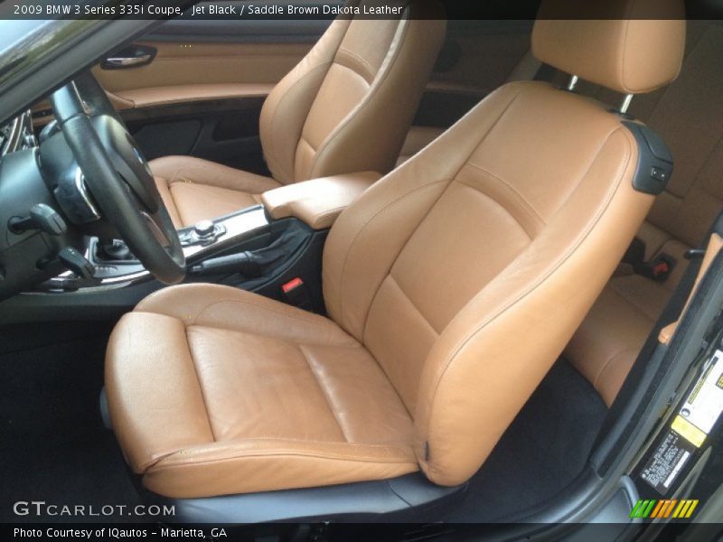 Jet Black / Saddle Brown Dakota Leather 2009 BMW 3 Series 335i Coupe