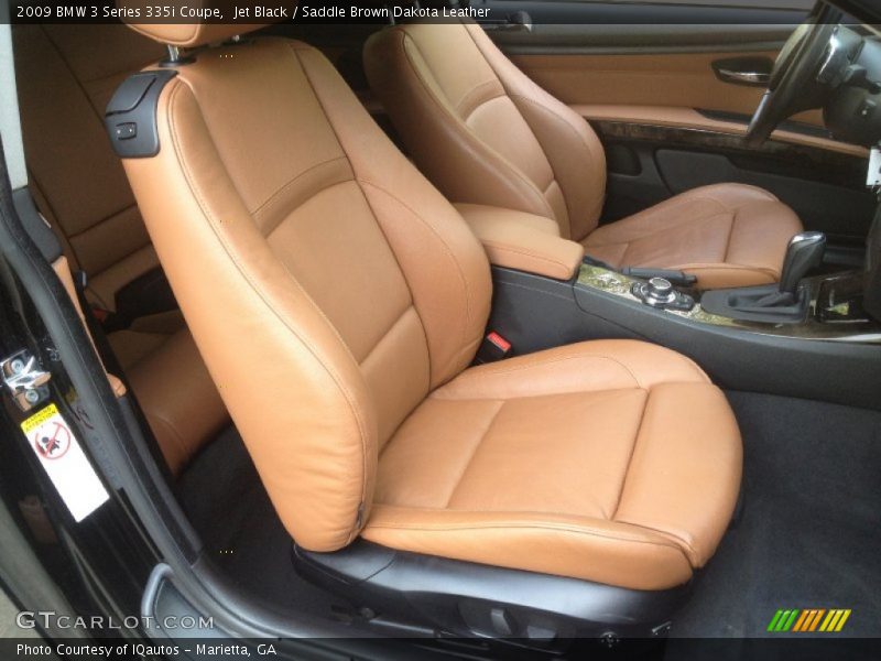 Jet Black / Saddle Brown Dakota Leather 2009 BMW 3 Series 335i Coupe