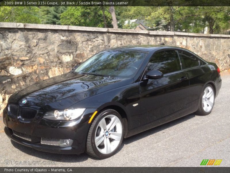 Jet Black / Saddle Brown Dakota Leather 2009 BMW 3 Series 335i Coupe