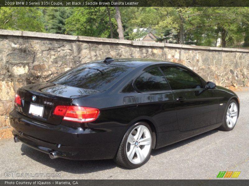 Jet Black / Saddle Brown Dakota Leather 2009 BMW 3 Series 335i Coupe