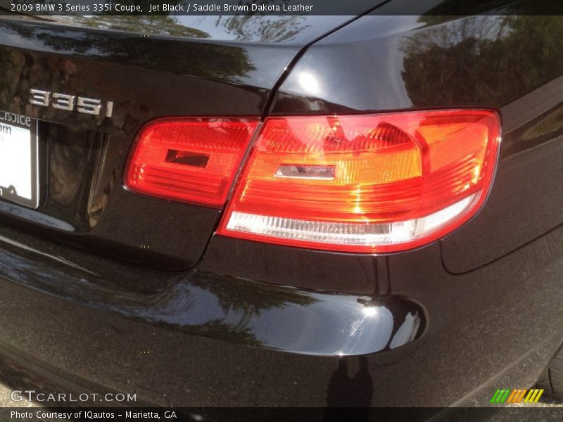 Jet Black / Saddle Brown Dakota Leather 2009 BMW 3 Series 335i Coupe