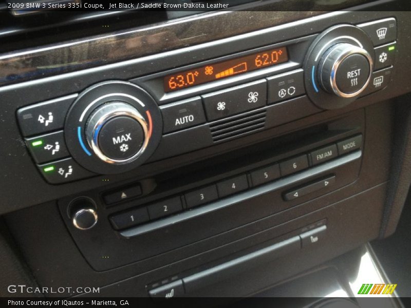 Jet Black / Saddle Brown Dakota Leather 2009 BMW 3 Series 335i Coupe