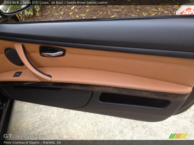 Jet Black / Saddle Brown Dakota Leather 2009 BMW 3 Series 335i Coupe