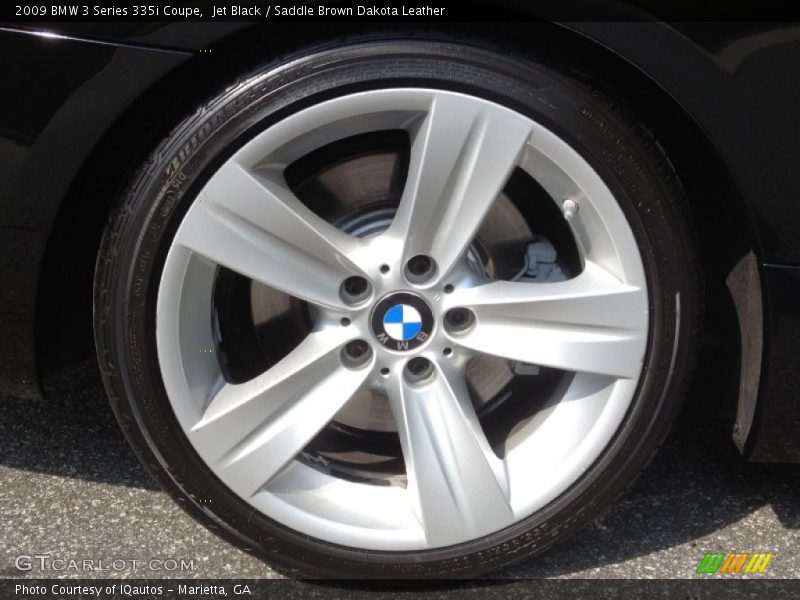 Jet Black / Saddle Brown Dakota Leather 2009 BMW 3 Series 335i Coupe