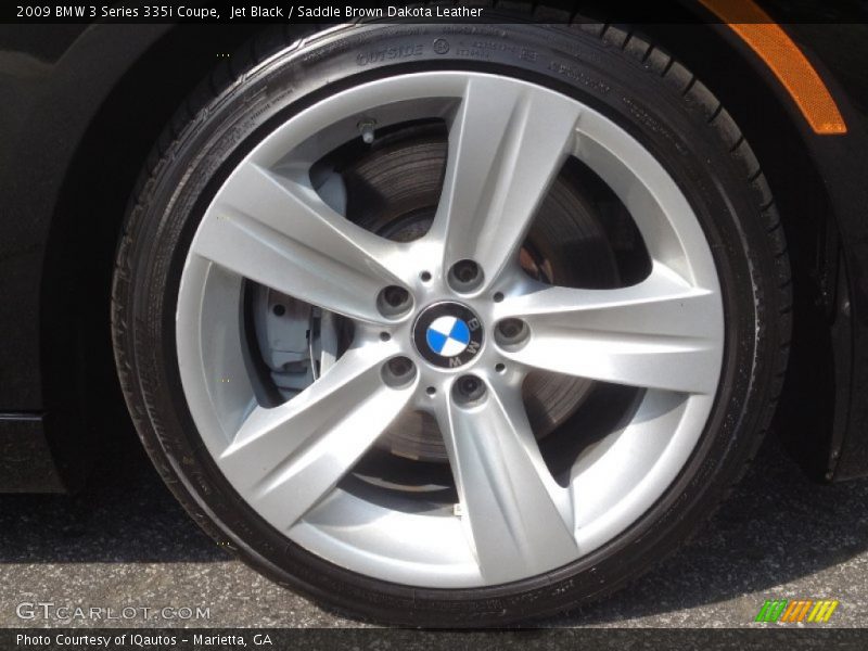 Jet Black / Saddle Brown Dakota Leather 2009 BMW 3 Series 335i Coupe