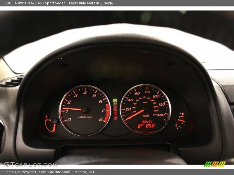  2005 MAZDA6 i Sport Sedan i Sport Sedan Gauges