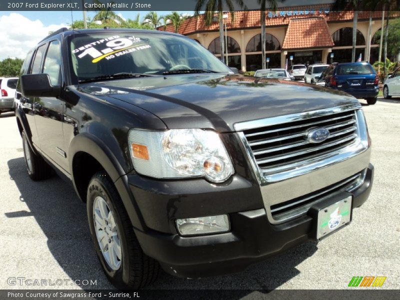 Carbon Metallic / Stone 2007 Ford Explorer XLT