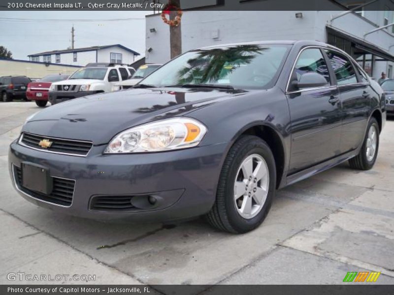 Cyber Gray Metallic / Gray 2010 Chevrolet Impala LT