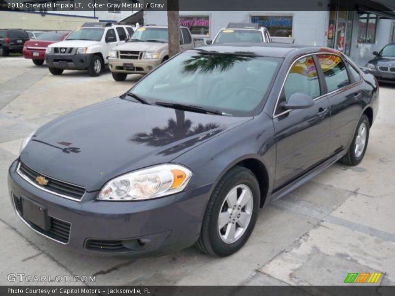 Cyber Gray Metallic / Gray 2010 Chevrolet Impala LT