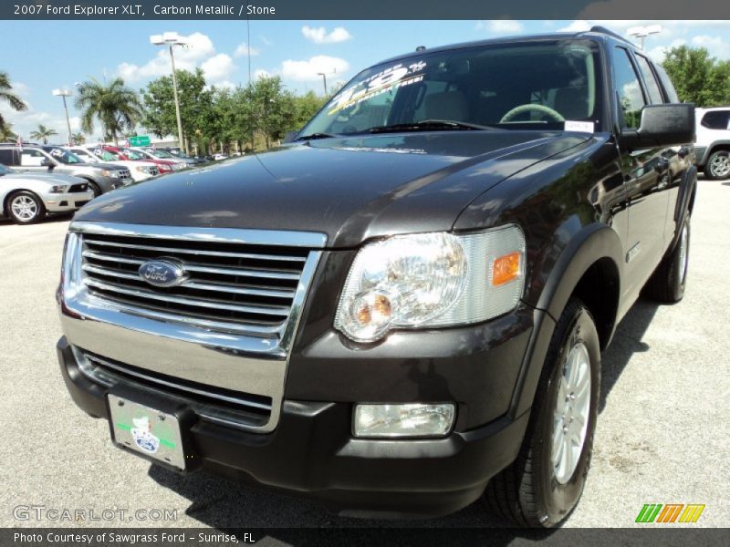 Carbon Metallic / Stone 2007 Ford Explorer XLT