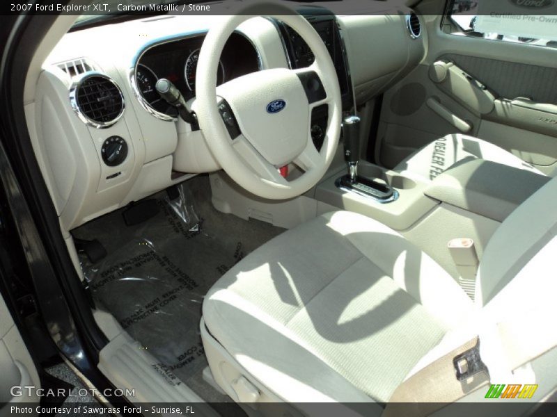Carbon Metallic / Stone 2007 Ford Explorer XLT