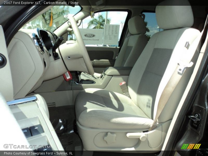 Carbon Metallic / Stone 2007 Ford Explorer XLT