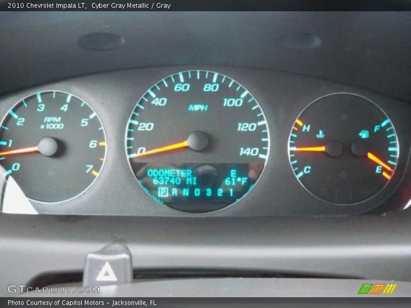 Cyber Gray Metallic / Gray 2010 Chevrolet Impala LT