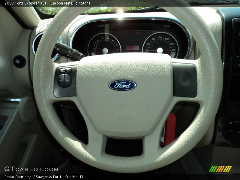 Carbon Metallic / Stone 2007 Ford Explorer XLT