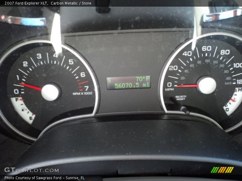 Carbon Metallic / Stone 2007 Ford Explorer XLT