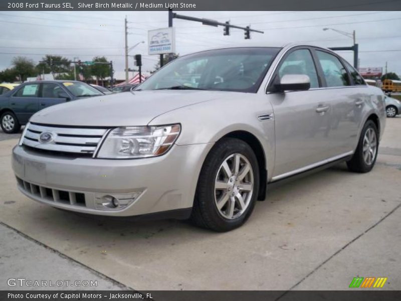 Silver Birch Metallic / Medium Light Stone 2008 Ford Taurus SEL