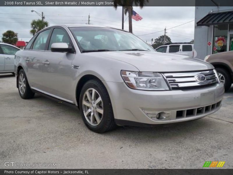 Silver Birch Metallic / Medium Light Stone 2008 Ford Taurus SEL