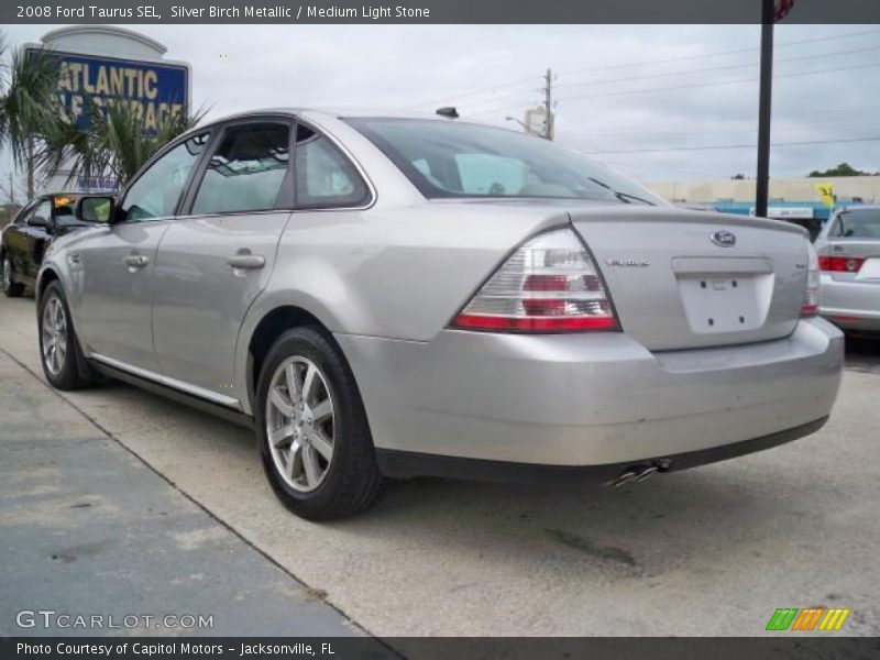 Silver Birch Metallic / Medium Light Stone 2008 Ford Taurus SEL