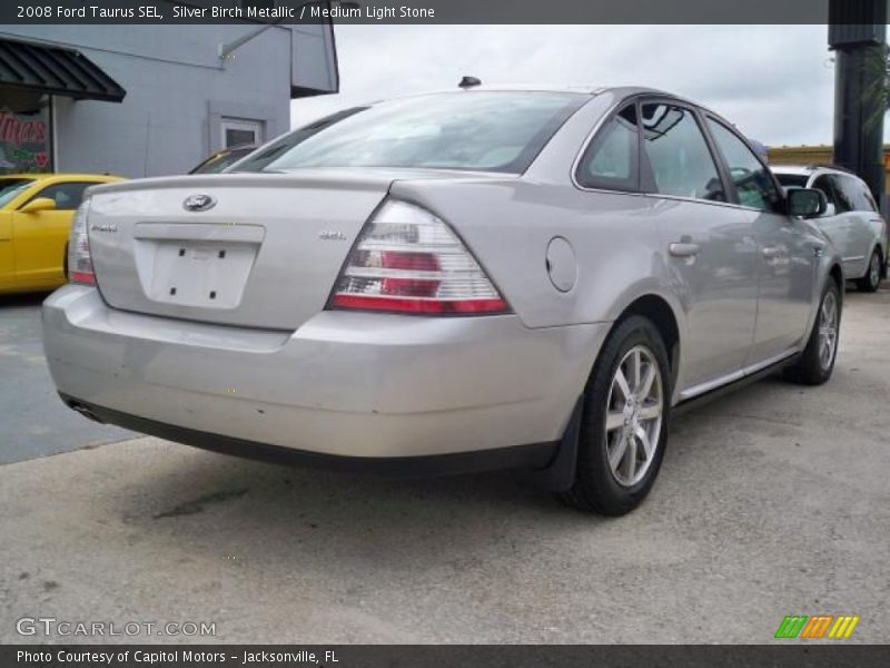 Silver Birch Metallic / Medium Light Stone 2008 Ford Taurus SEL
