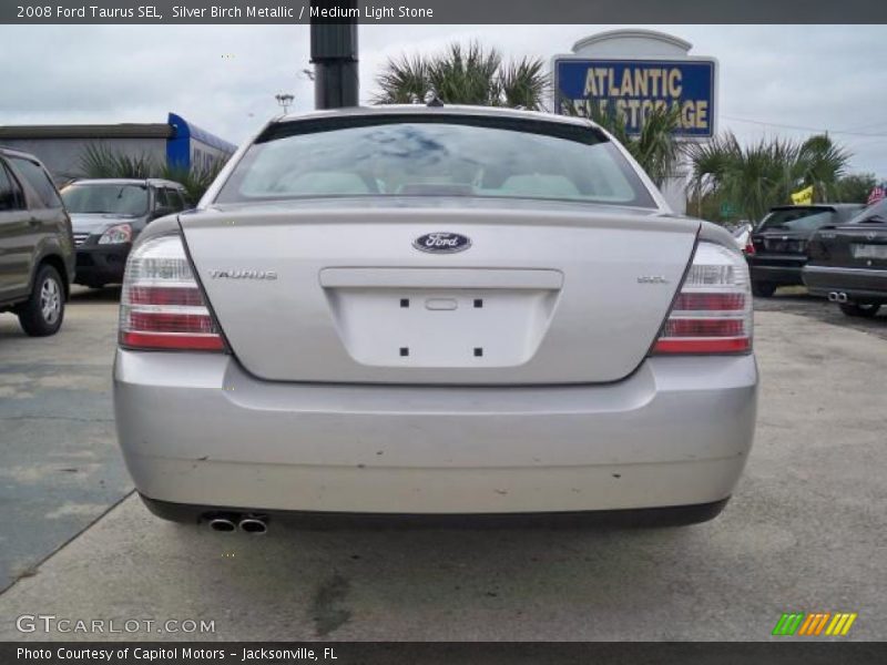 Silver Birch Metallic / Medium Light Stone 2008 Ford Taurus SEL