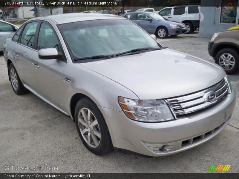 Silver Birch Metallic / Medium Light Stone 2008 Ford Taurus SEL