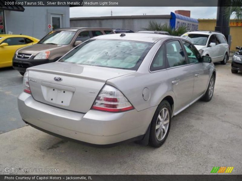 Silver Birch Metallic / Medium Light Stone 2008 Ford Taurus SEL