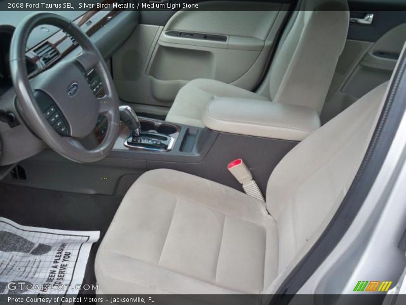 Silver Birch Metallic / Medium Light Stone 2008 Ford Taurus SEL