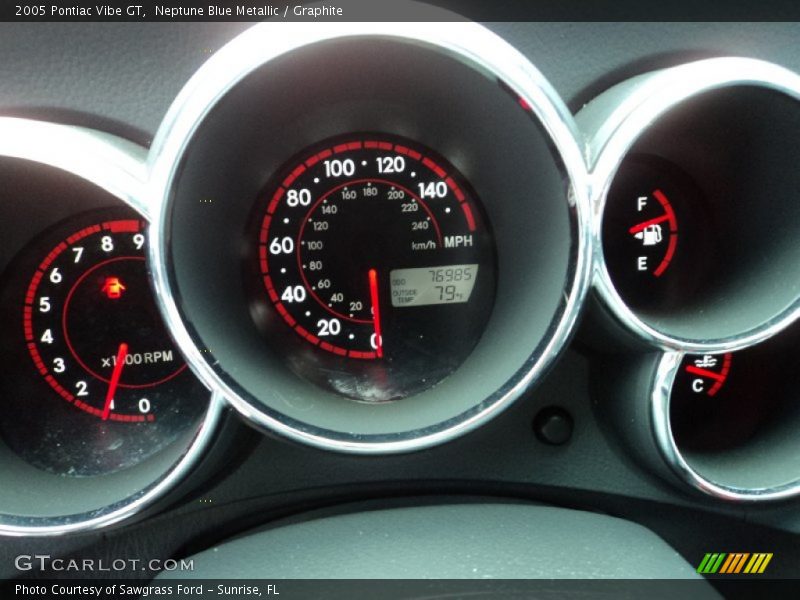 Neptune Blue Metallic / Graphite 2005 Pontiac Vibe GT