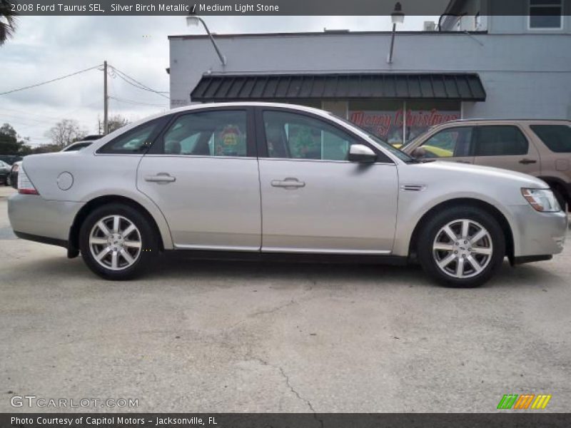 Silver Birch Metallic / Medium Light Stone 2008 Ford Taurus SEL