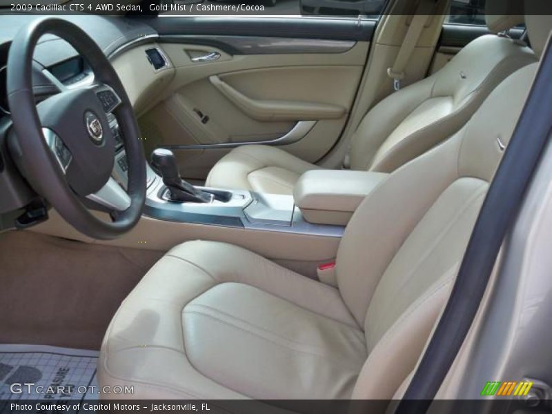 Gold Mist / Cashmere/Cocoa 2009 Cadillac CTS 4 AWD Sedan