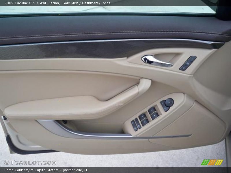 Gold Mist / Cashmere/Cocoa 2009 Cadillac CTS 4 AWD Sedan