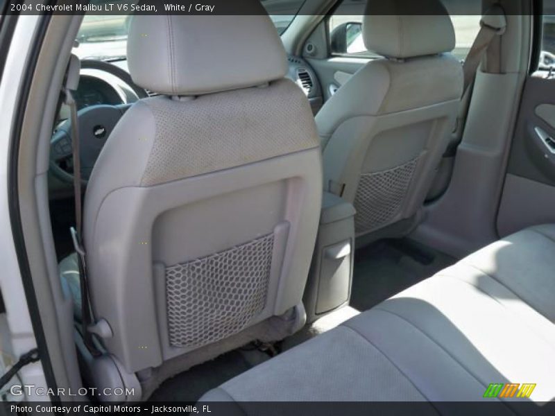 White / Gray 2004 Chevrolet Malibu LT V6 Sedan