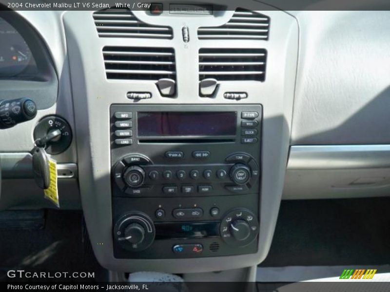 White / Gray 2004 Chevrolet Malibu LT V6 Sedan