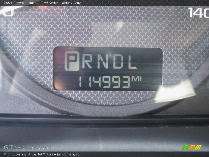 White / Gray 2004 Chevrolet Malibu LT V6 Sedan