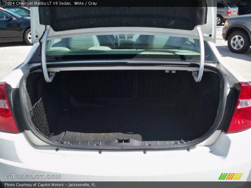 White / Gray 2004 Chevrolet Malibu LT V6 Sedan