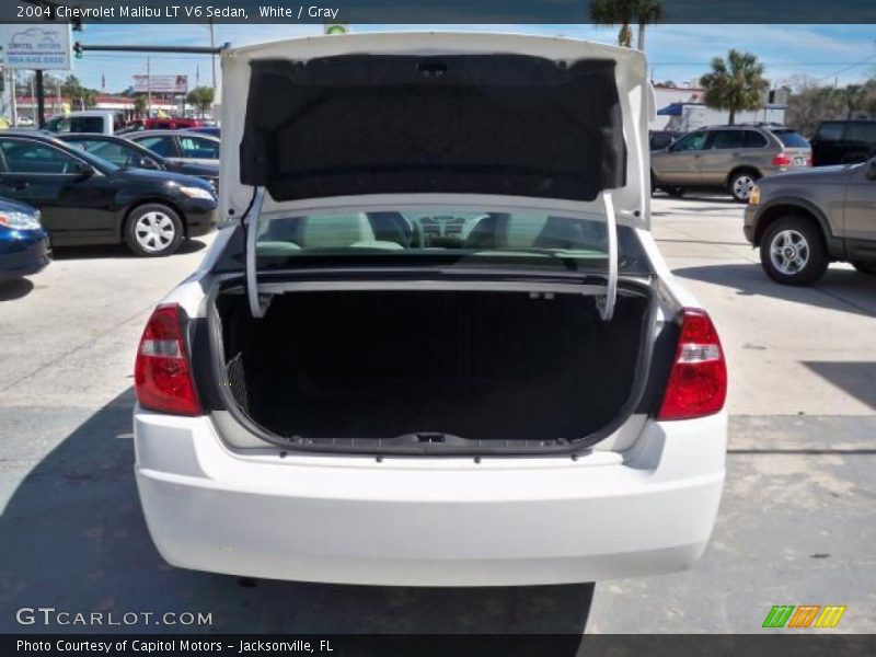 White / Gray 2004 Chevrolet Malibu LT V6 Sedan