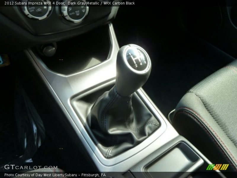  2012 Impreza WRX 4 Door 5 Speed Manual Shifter